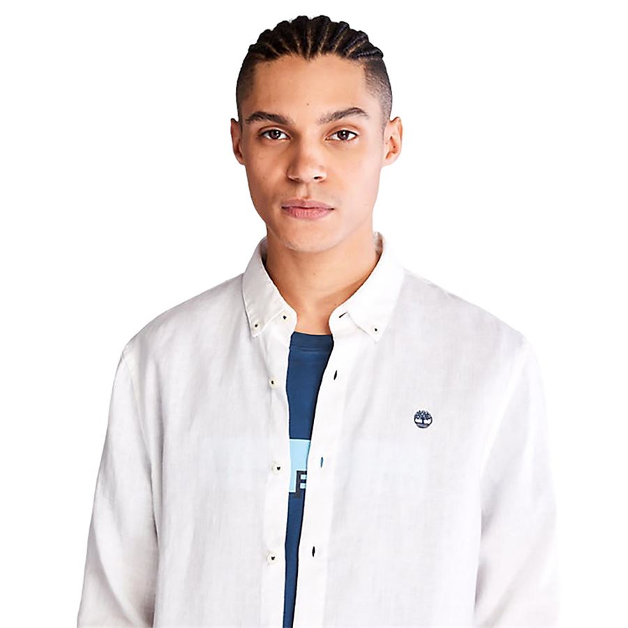 Mill Brook camicia in lino da uomo Timberland | TB0A2DC3100